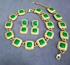 nabor-ukrashenij-quadro-kole-braslet-pozolota-s-cvetnymi-vstavkami