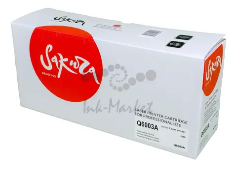Картридж Sakura Q6003A (124A) для HP, пурпурный, 2000 к.
