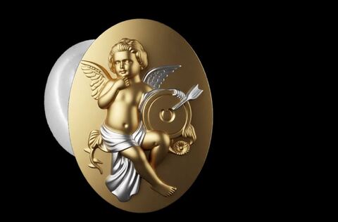 Силиконовый молд Камея № 9 Купидон