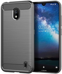 Чехол на Nokia 2.2 цвет Gray (серый), серия Carbon от Caseport