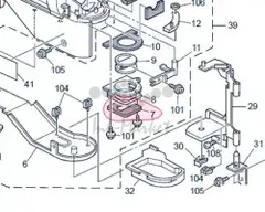 Уплотняющая прокладка внешней затворки RICOH OUTER SHUTTER SHIELD A2293263