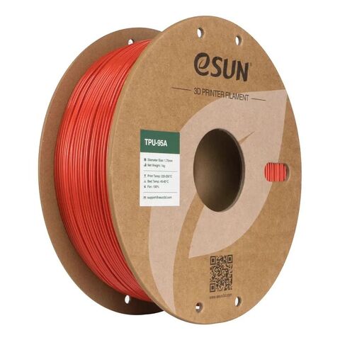 Пластик для 3D-печати eSUN TPU-95A, 1.75 мм, 1 кг, красный (Red), TPU-95A175R1Y1