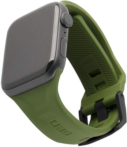 Ремень силиконовый UAG Scout Silicone для Apple Watch 44/42 оливковый (Olive)