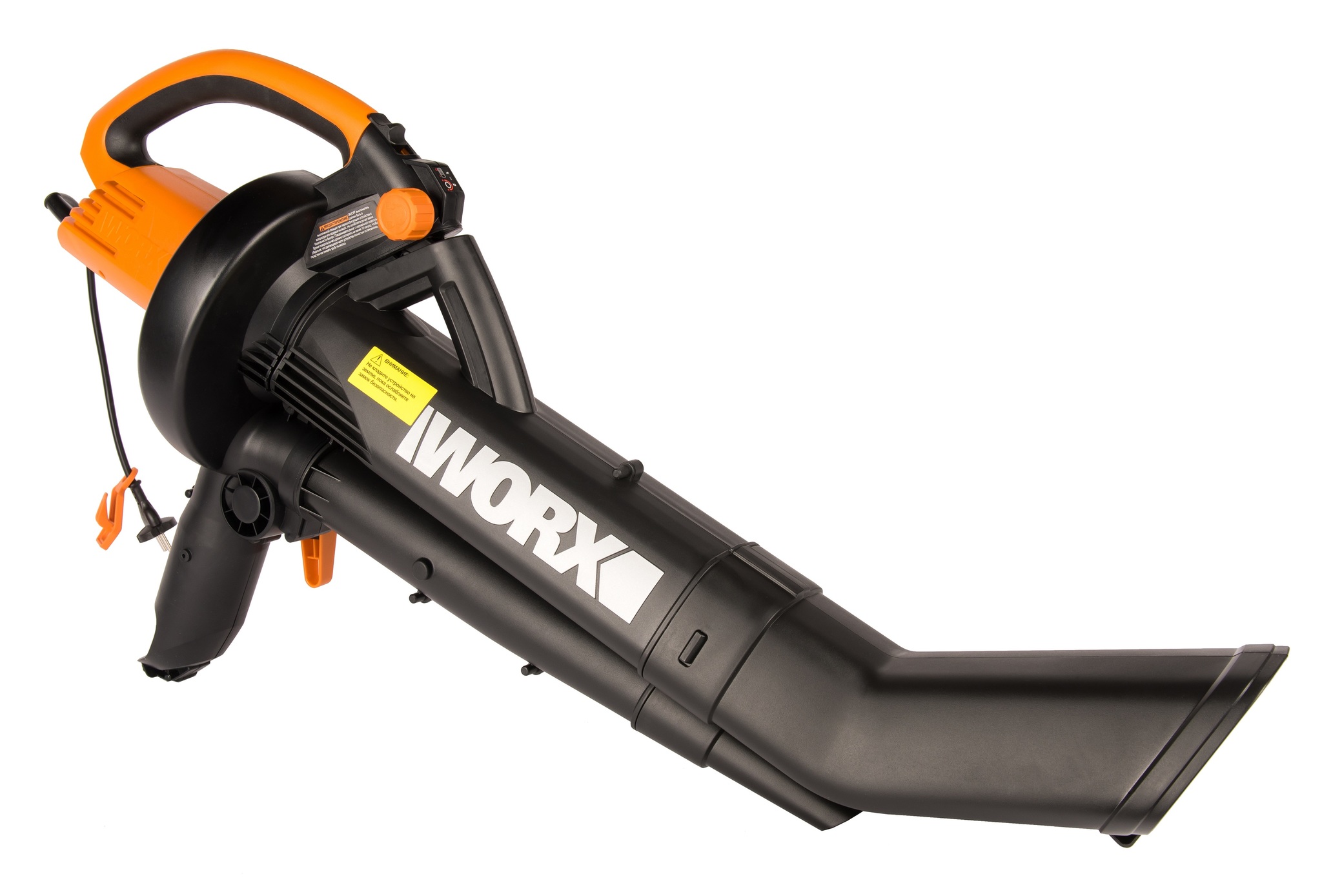 Воздуходув-Садовый Пылесос WORX WP506E, 3000Вт, 335 км/ч, 10м3/мин