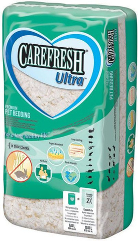 Chipsi CareFresh Pure White наполнитель/подстилка для птиц и мелких домашних животных (белая) 10л