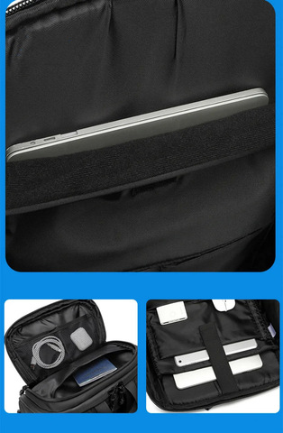 Картинка рюкзак городской Ozuko 9697 Black - 9