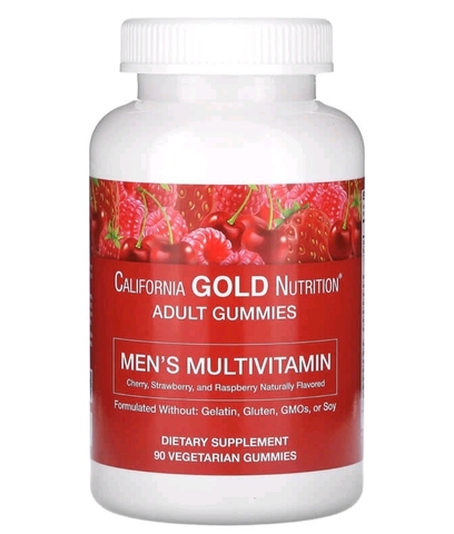 California gold nutrition, жевательные мультивитамины для мужчин, ягодно-фруктовый вкус, 90 жевательных таблеток