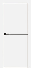 Дверь PX-19 черная кромка с 4-х ст. / Цвет Белый / Двери PROFILO PORTE