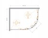Душевой уголок Cezares MOLVENO-RH-2 MOLVENO-RH-2-130/100-P-Cr
