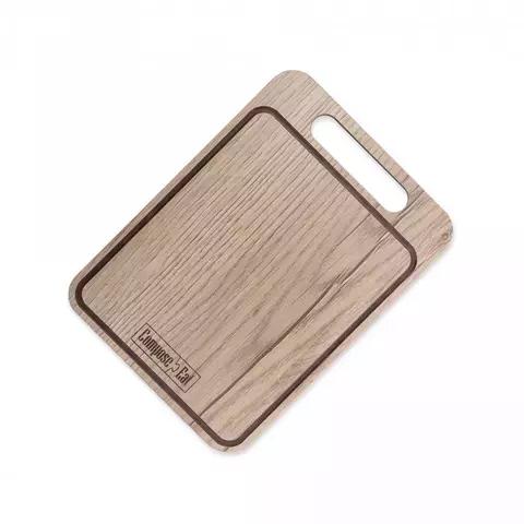 Доска разделочная с желобом 24x18см ComposeEat дуб натуральный