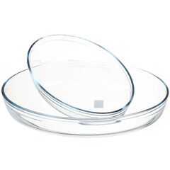 Форма для выпечки стекло, 2 шт, 30х21, 40х27 см, прямоуг/овал, Pyrex, 912S757