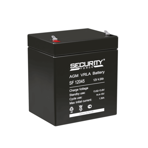 Аккумуляторная батарея Delta SF 12045 напряжение  12/4,5В, емкость 90х70х107Ач (70х47х105mm)