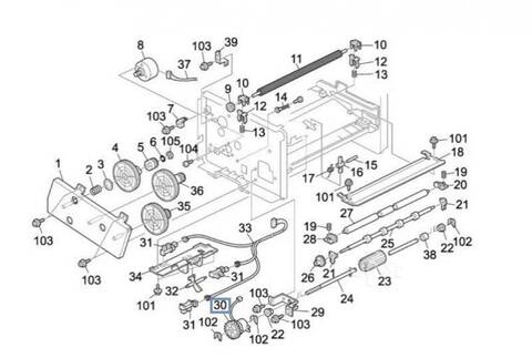 Муфта узла регистрации RICOH Aficio SP 1000 (G1272583)