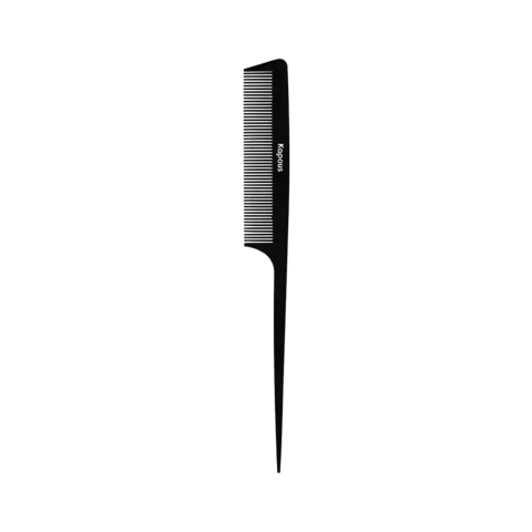Расческа парикмахерская с пластиковым хвостиком «Carbon fiber» 229*25 мм
