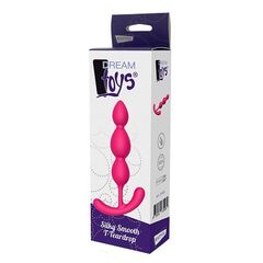 Розовый анальный стимулятор SILKY SMOOTH T-TEARDROP - 11 см. - 