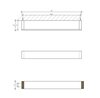 Decor Walther 0590100 Decor Walther Brick HTE40 Полотенцедержатель 40см, цвет: хром