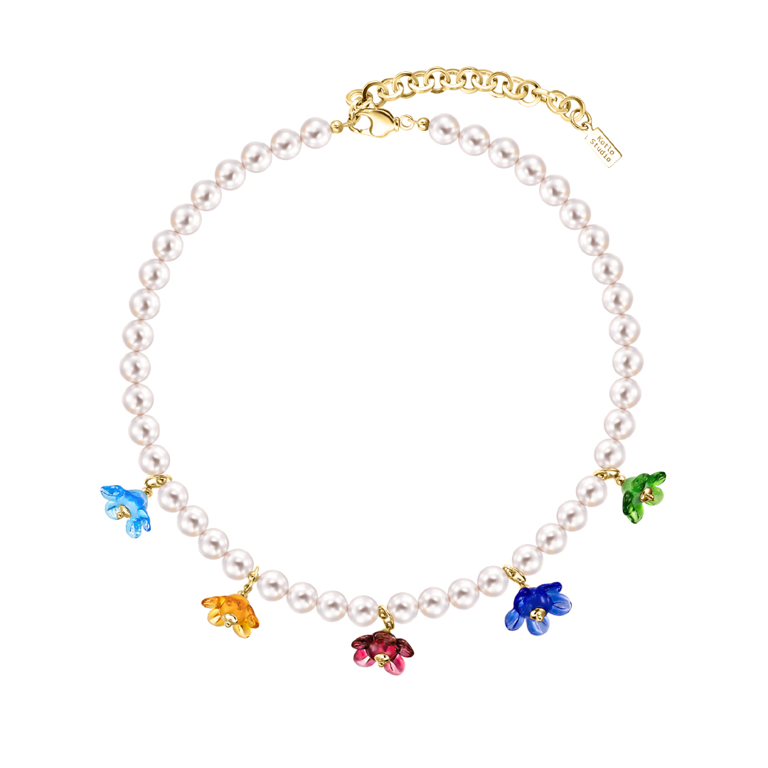 

Колье Secret Garden Gold-Beige Necklace