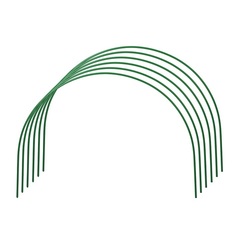 GRINDA 2.5 м, стальные, покрытие ПВХ, 6 шт, дуги для парника (422309-100-095)