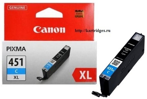 Картридж Canon CLI-451XL C / 6473B001
