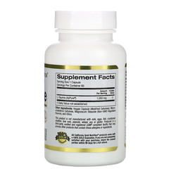 California Gold Nutrition, L-таурин, 1000 мг, 60 растительных капсул