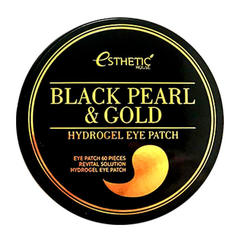 Гидрогелевые патчи с черным жемчугом и золотом Esthetic House Black Pearl Gold Hydrogel Eye Patch