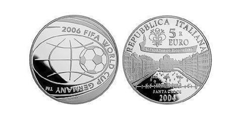 5 евро Чемпионат мира по футболу в Германии 2006г. Италия 2004 г.
