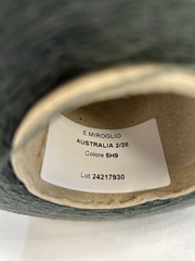Меринос 50% c низкопилингуемым акрилом 50% E. MIROGLIO Australia 1400 серо-зеленый. Колор 5H9