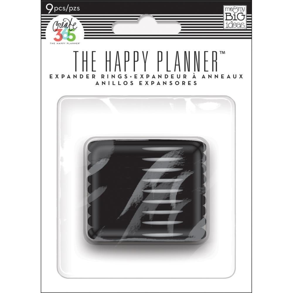 Диски- крепежный механизм для ежедневника Create 365 Planner Expander Rings - Black  - 4.3 см