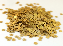 Пайетки плоские 4 мм. Giallo Rigato (2060)