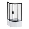 Am.Pm W90G-401A090BT Душевое ограждение Gem Deep 1/4 Rond 90x90 стекло прозрачное, профиль черный матовый,