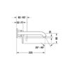 Duravit C11070004046 Смеситель для раковины, Duravit, C.1, цвет-Black Matt