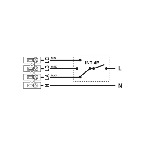 Регулятор скорости Soler & Palau Inter 4P (3-х ступенчатый)