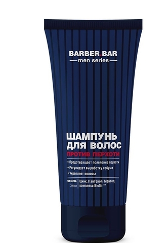 Barber Bar Шампунь для волос Против перхоти 200мл Cafe Mimi