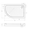 Cezares TRAY-A-RH-120/80-550-15-W-L АКРИЛОВЫЙ ПОДДОН