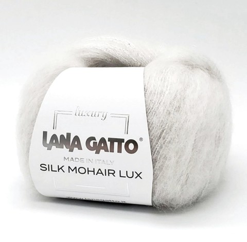 Пряжа Lana Gatto Silk Mohair Lux 6027 белый
