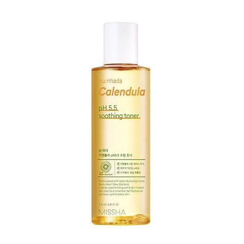 Missha Su:Nhada Calendula pH Balancing & Soothing Toner восстанавливающий тонер с календулой