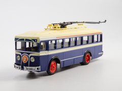 LK-1 first Soviet trolleybus blue-beige 1:43 Modimio Our Buses #24