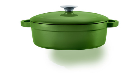 Кастрюля 28см Voeux Foret зеленая