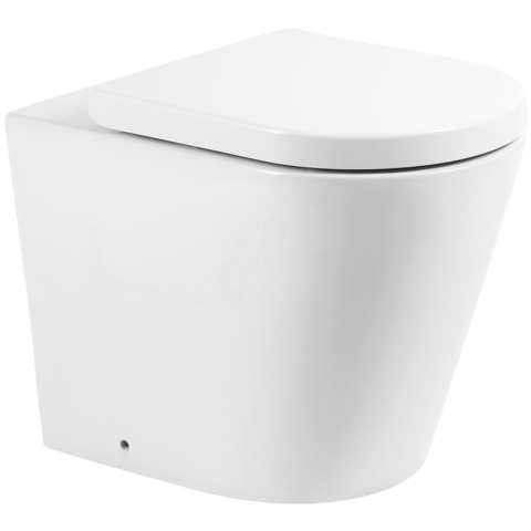 BelBagno FLAY-R BB1003CBR/BB865SC Унитаз приставной безободковый