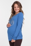 Свитшот для беременных 09144 джинса