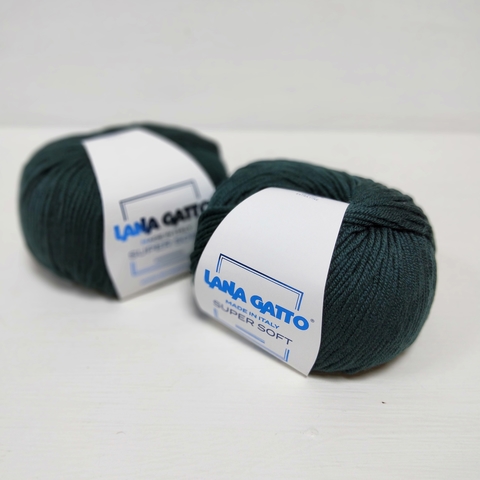 Lana Gatto, Super Soft, Меринос 100%, Темная морская волна (8563), 50 г, 125 м