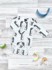 Боди Mjölk Пингвины с длинным рукавом