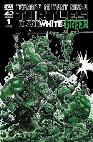 Teenage Mutant Ninja Turtles Black White & Green #1 (Cover B)