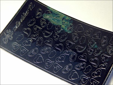 Металлизированные наклейки Arti nails Stiker цвет серебро №12 купить за 100 руб