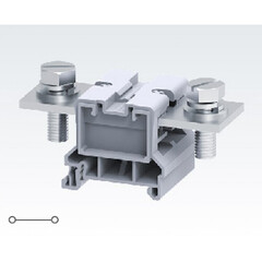 Проходная клемма с креплением проводника до 120 мм.кв. болтом М10 к контактной площадке 269/1000V