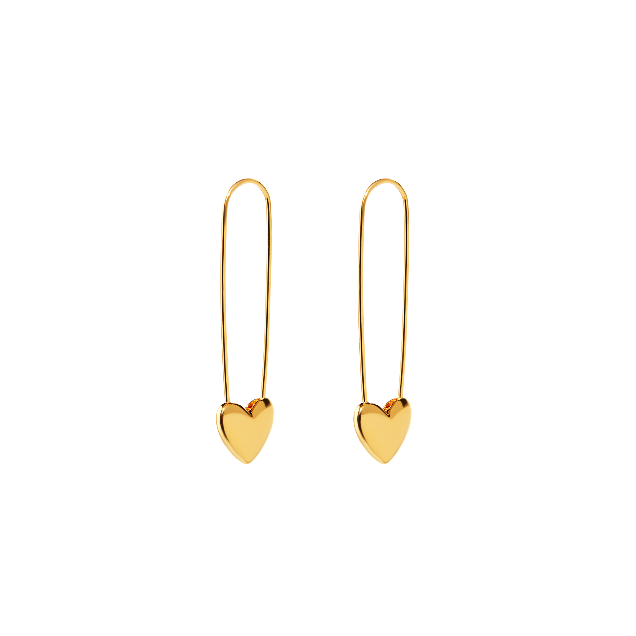 

Серьги Pins Hearts Earrings - Gold