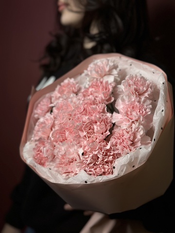 Моно-букет розовые диантусы