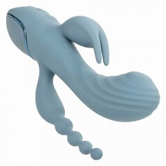 Вибратор тройного действия CalExotics III Triple Ecstasy, 11.5 см x 3.75 см