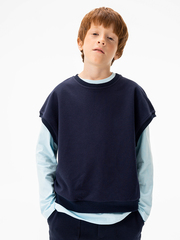 Жилет оверсайз Mjölk School Blue