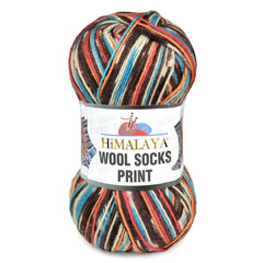 WOOL SOCKS PRINT S54-01